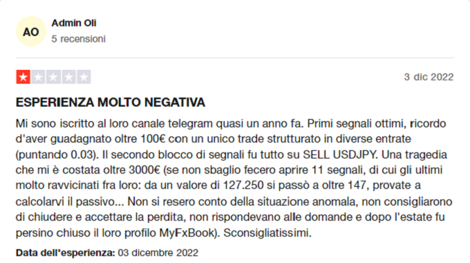 leone trading recensione negativa