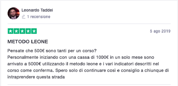 leone trading recensione positiva